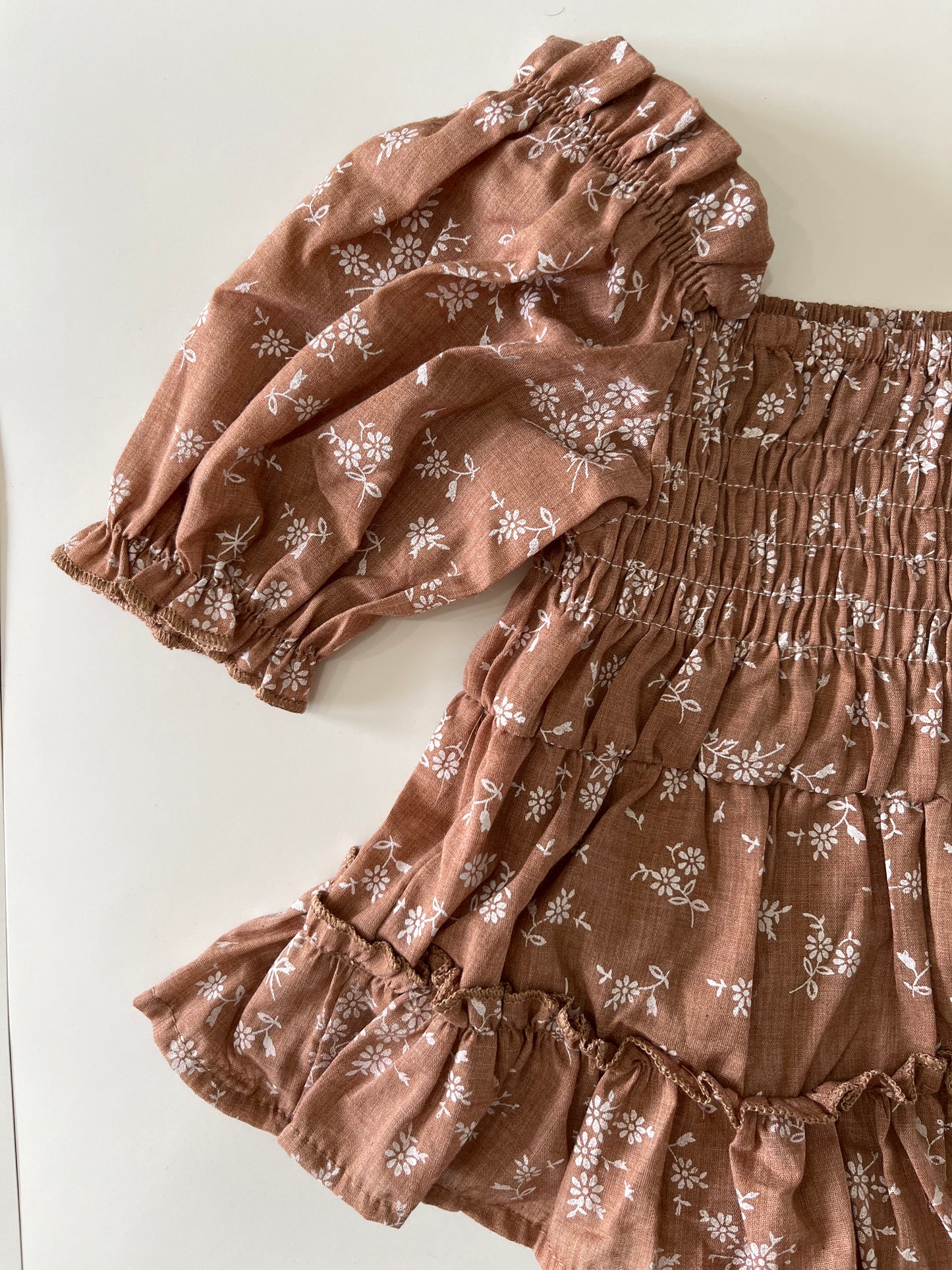 Puff Sleeve Floral Dress