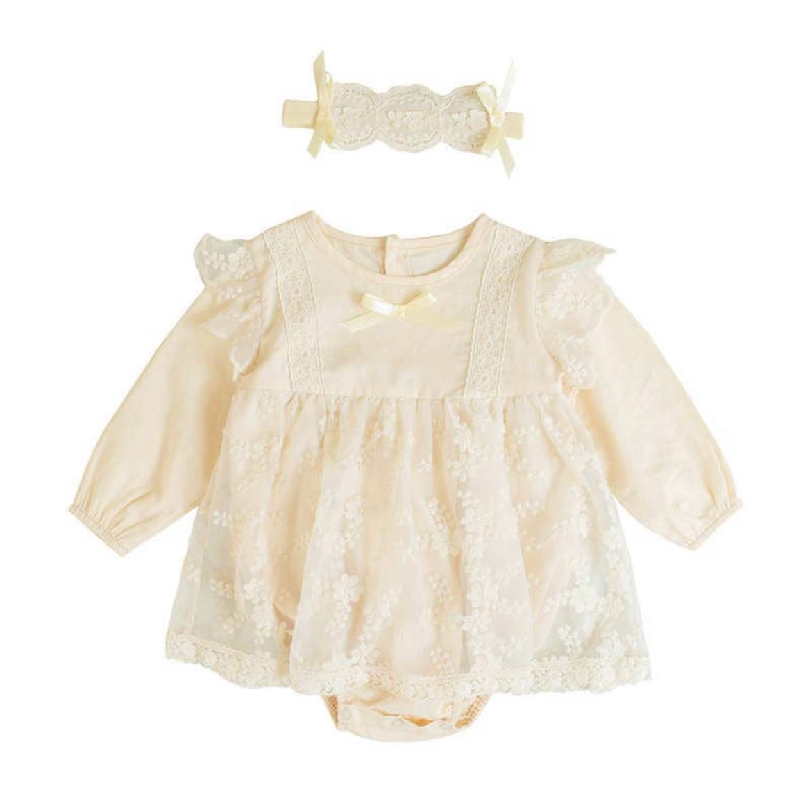 Long Sleeve Lace Romper